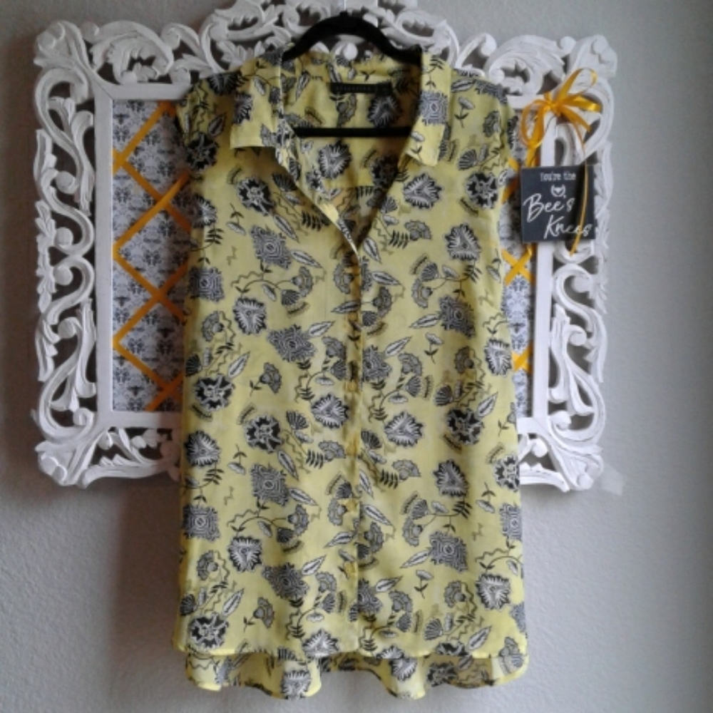 Sheer sleeveless blouse